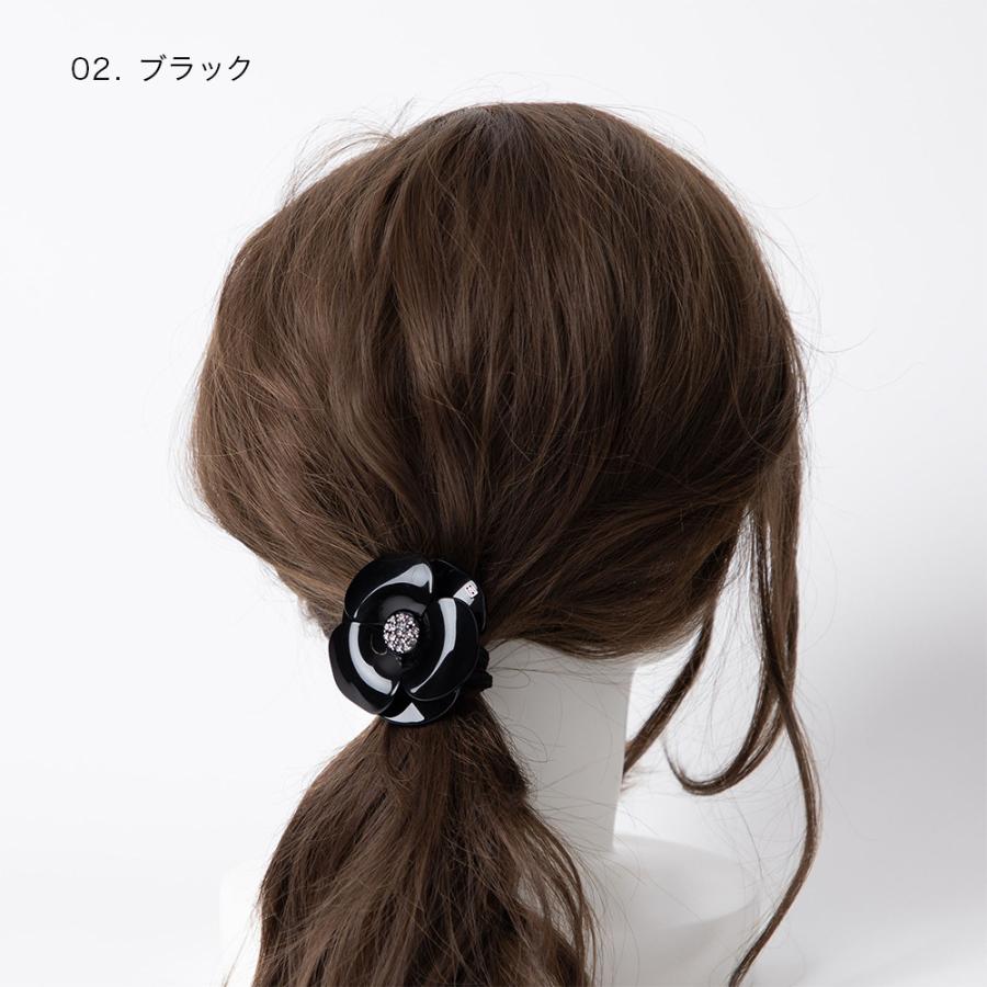 アレクサンドル ドゥ パリ ヘアゴム ALEXANDRE DE PARIS APY-1935-29 ヘアアクセサリー レディース ポニー PONY  CAMELIA PASTEL カメリア 花 プレゼント