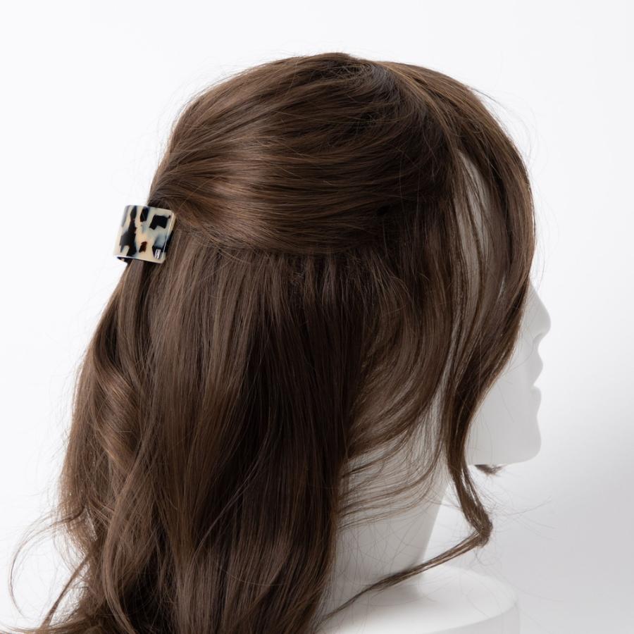 アレクサンドル ドゥ パリ ヘアクリップ ALEXANDRE DE PARIS AQCH-1743 ヘアアクセサリー CLASSIQUE レディース  アーチバレッタ スクエア べっ甲 8cm