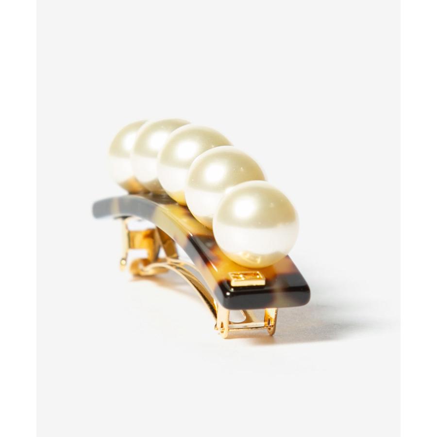 ALEXANDRE DE PARIS ヘアクリップ バレッタ パール Alexandre de Paris Oversize パール バレッタ (Alexandre de Paris