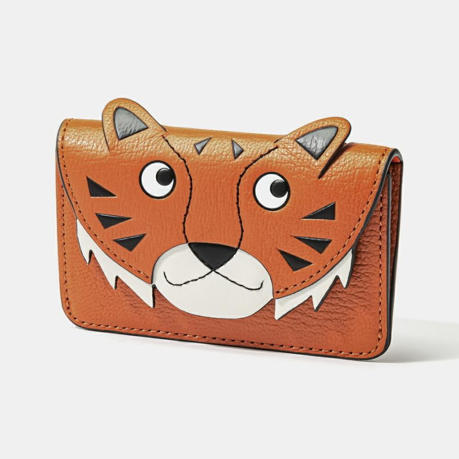 Anya Hindmarch ケース オレンジ/ブラック Anya Hindmarch☆ [手元に在庫] Bespoke キーケース/ キーリング (Anya