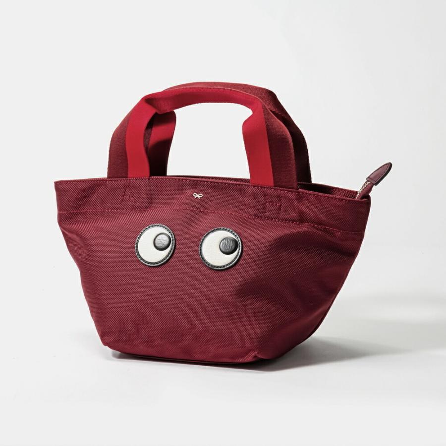 最終値下げ アニヤハインドマーチ アイズトート ナイロン レッド トートバッグ ANYA HINDMARCH（アニヤ・ハインドマーチ） アニヤ ハインドマーチ