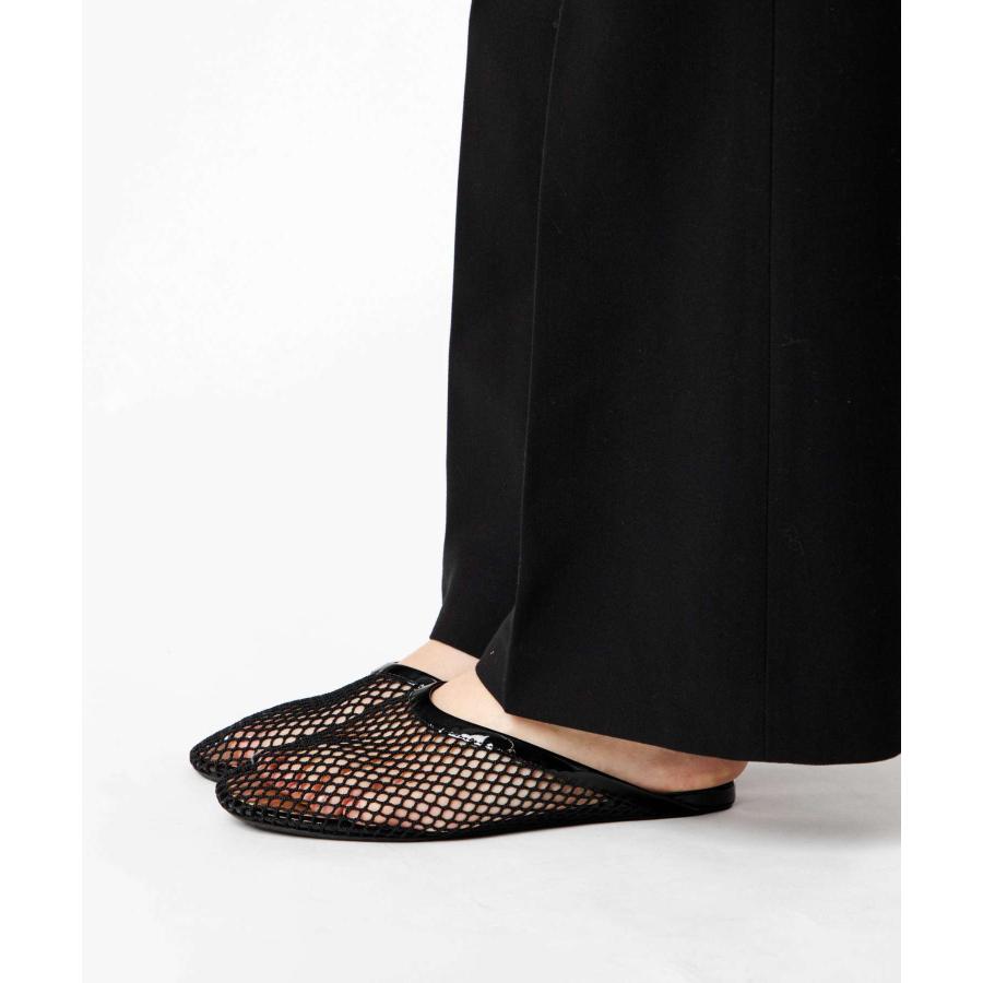 ALAIA（アライア） ALAIA MULES FLAT MULES in FISHNET フィッシュ