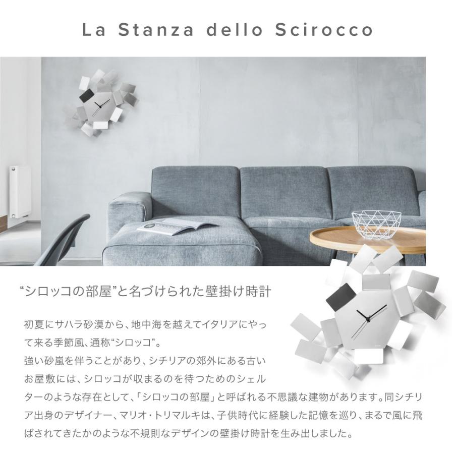 ALESSI アレッシィ LA STANZA DELLO SCIR 掛け時計 シルバー