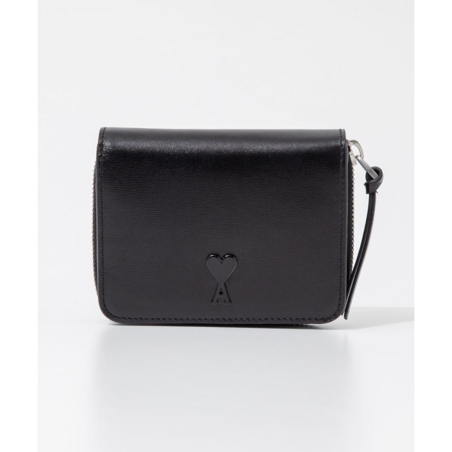 アミ パリス AMI PARIS USL011.830 二つ折り財布 ADC COMPACT WALLET メンズ 財布 ロゴ レザー 折りたたみ財布 本革 ミニ財布 爆買 | 