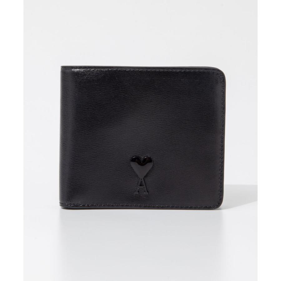 アミ パリス AMI PARIS USL012.830 二つ折り財布 ADC FOLDED WALLET メンズ 財布 ロゴ レザー 折りたたみ財布 本革 ミニ財布 爆買 | 