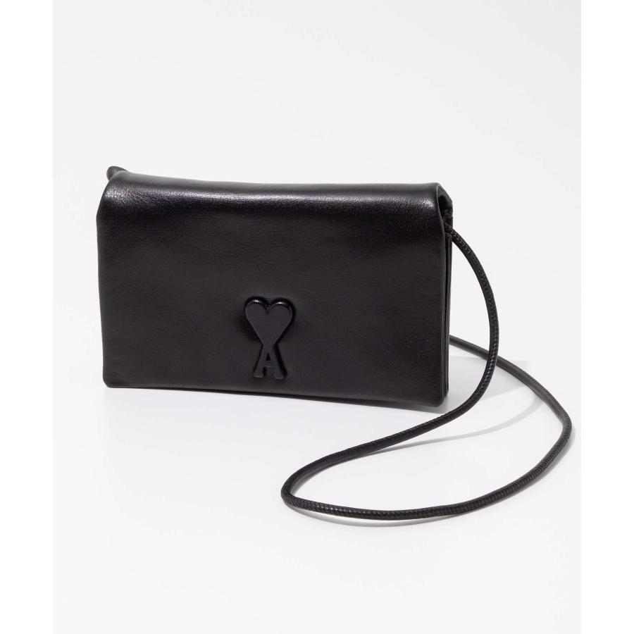 アミ パリス AMI PARIS ULL164.AL0052 ショルダーバッグ WALLET STRAP VOULEZ VOUS メンズ バッグ クロスボディ ウォレット ストラップ ハートロゴ レザ 爆買 |  | 02