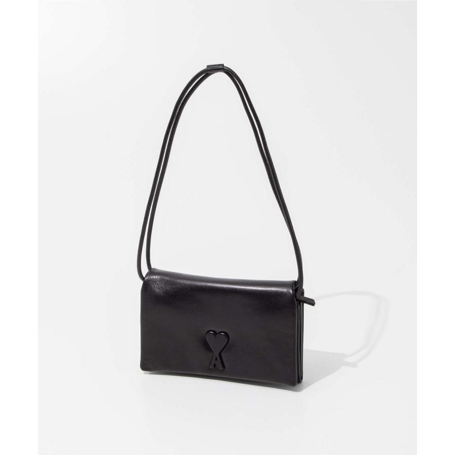 アミ パリス AMI PARIS ULL164.AL0052 ショルダーバッグ WALLET STRAP VOULEZ VOUS メンズ バッグ クロスボディ ウォレット ストラップ ハートロゴ レザ 爆買 |  | 04