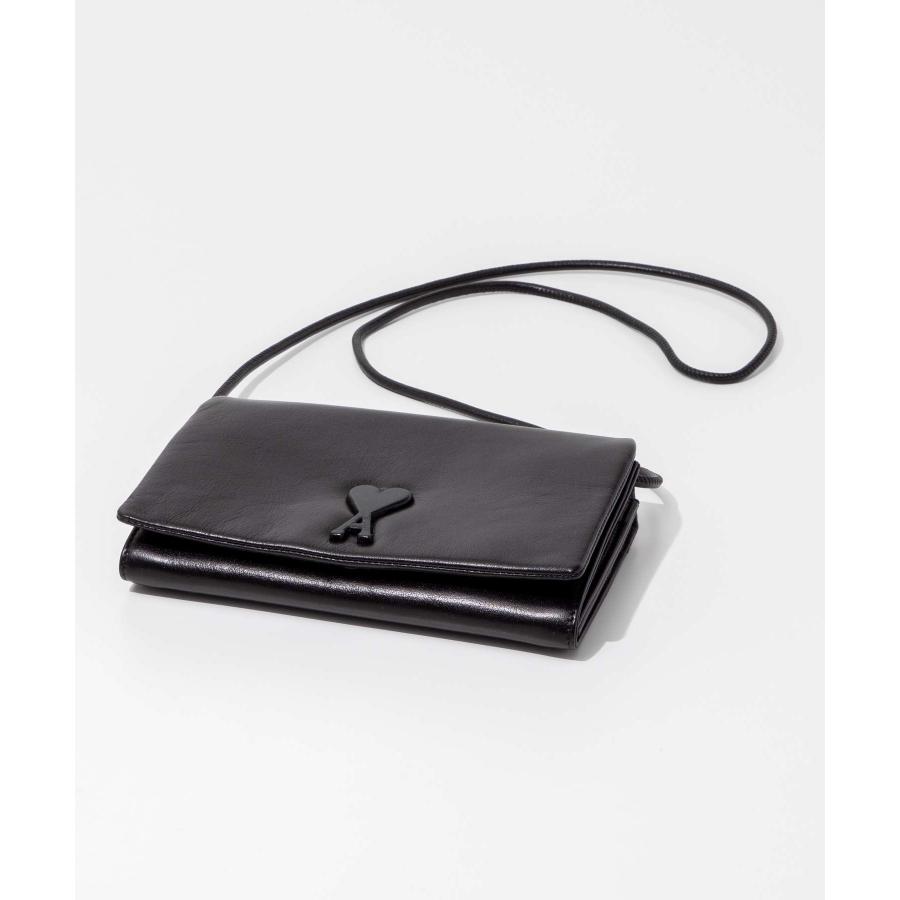 アミ パリス AMI PARIS ULL164.AL0052 ショルダーバッグ WALLET STRAP VOULEZ VOUS メンズ バッグ クロスボディ ウォレット ストラップ ハートロゴ レザ 爆買 |  | 05