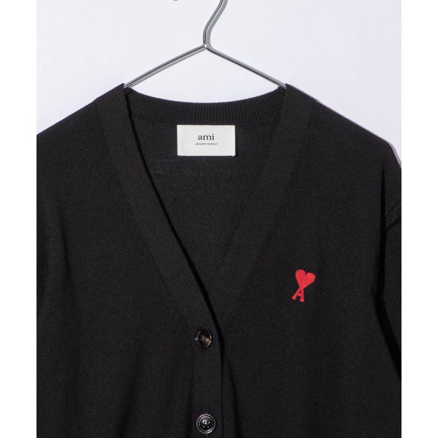 アミ パリス AMI PARIS BFFKC111.KN0025 カーディガン RED ADC CARDIGAN レディース トップス 長袖 Vネック ロゴ刺繍 爆買 |  | 01