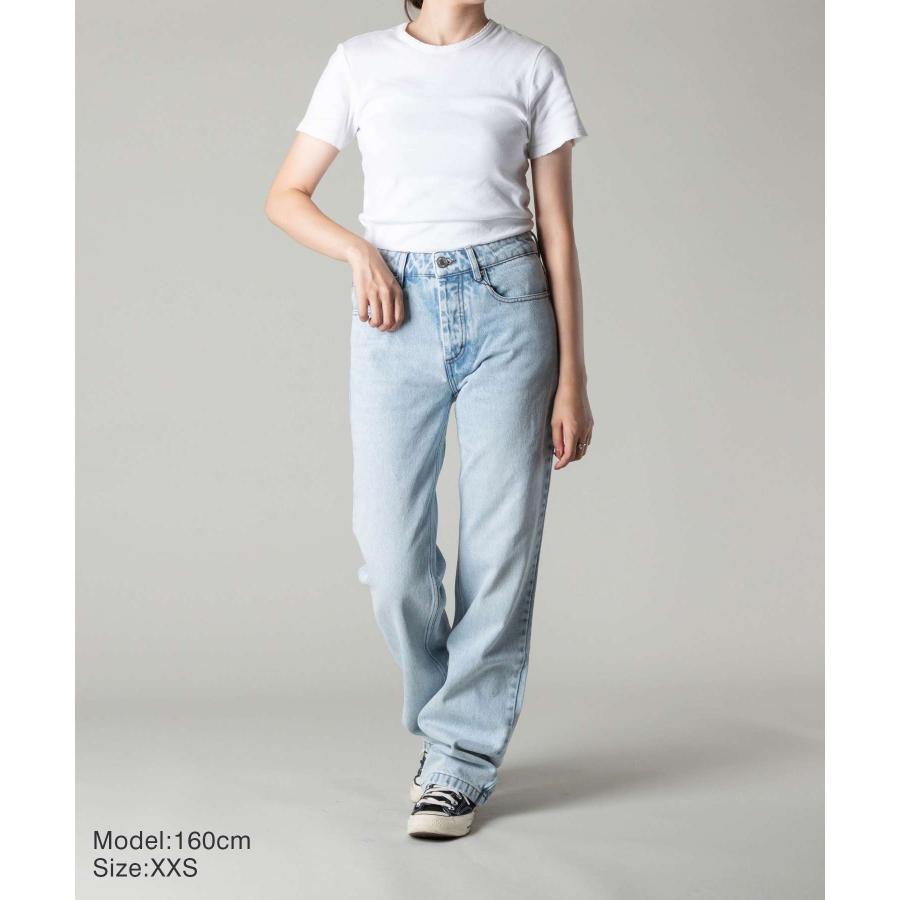 ディスカウント amiparis アミパリ ストレートデニム ライトブルー