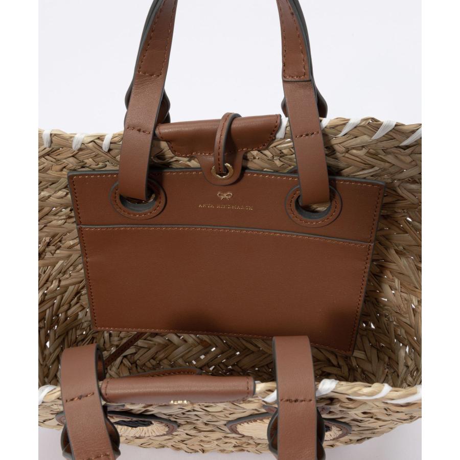 アニヤ ハインドマーチ ANYA HINDMARCH 5050925155120 ハンドバッグ Small Paper Eyes Basket レディース バッグ かごバッグ かご ナチュラル 刺繍 爆買 | ANYA HINDMARCH | 07