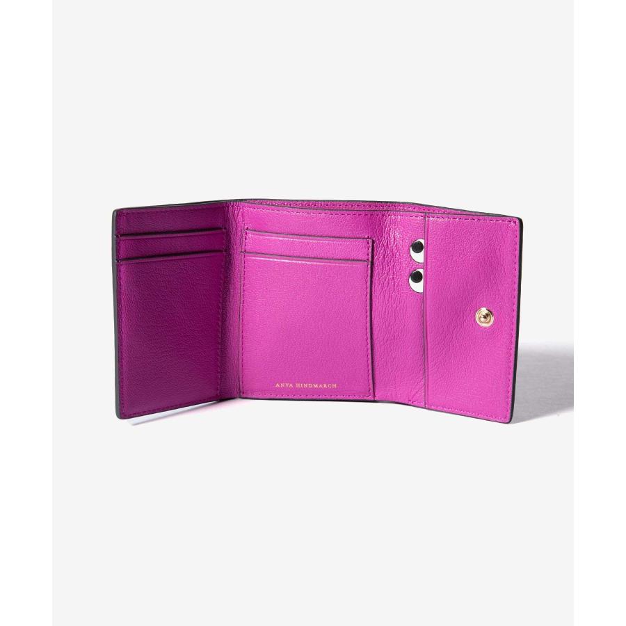 新品 アニヤ ハインドマーチ ANYA HINDMARCH 3つ折り財布 ピーピングアイズ クラレット ANYA HINDMARCH（アニヤ・ハインドマーチ） アニヤ ハインドマーチ