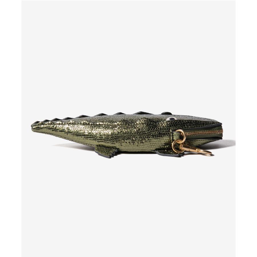 美品！アニヤハインドマーチ レザー　イヤフォンポーチ　クロコダイル クロコダイル・ポーチ | Anya Hindmarch JP