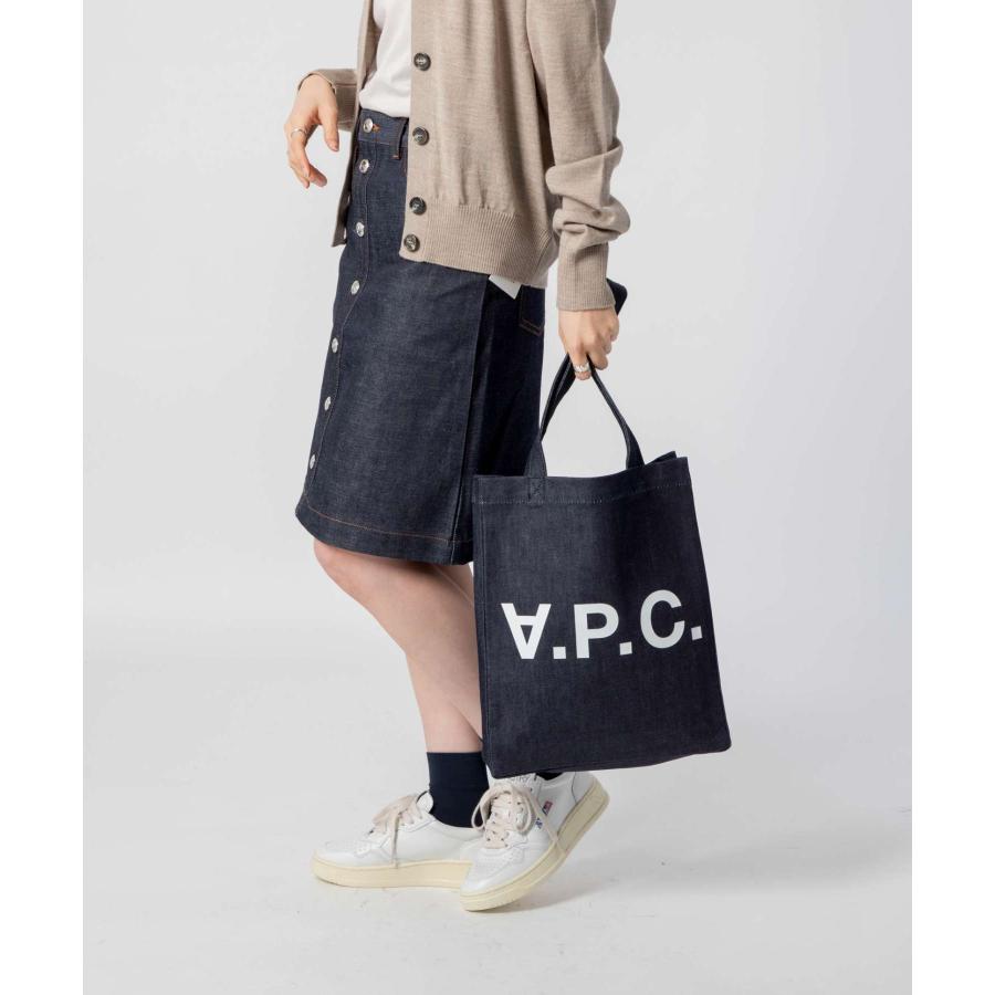 アーペーセー A.P.C トートバッグ COCSX M61445 メンズ レディース バック 手提げバッグ 肩掛け デニム カジュアル A4 軽量 シンプル コットン ブランドロゴ｜u-stream｜08