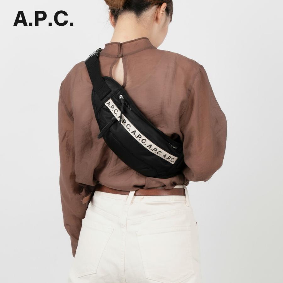 適当な価格 あすつく 送料無料 Paacl H ウエストポーチ ブランドロゴ シンプル 軽量 カジュアル ナイロン 肩掛け ウエストバッグ バック メンズ ボディバッグ A P C アーペーセー バッグ