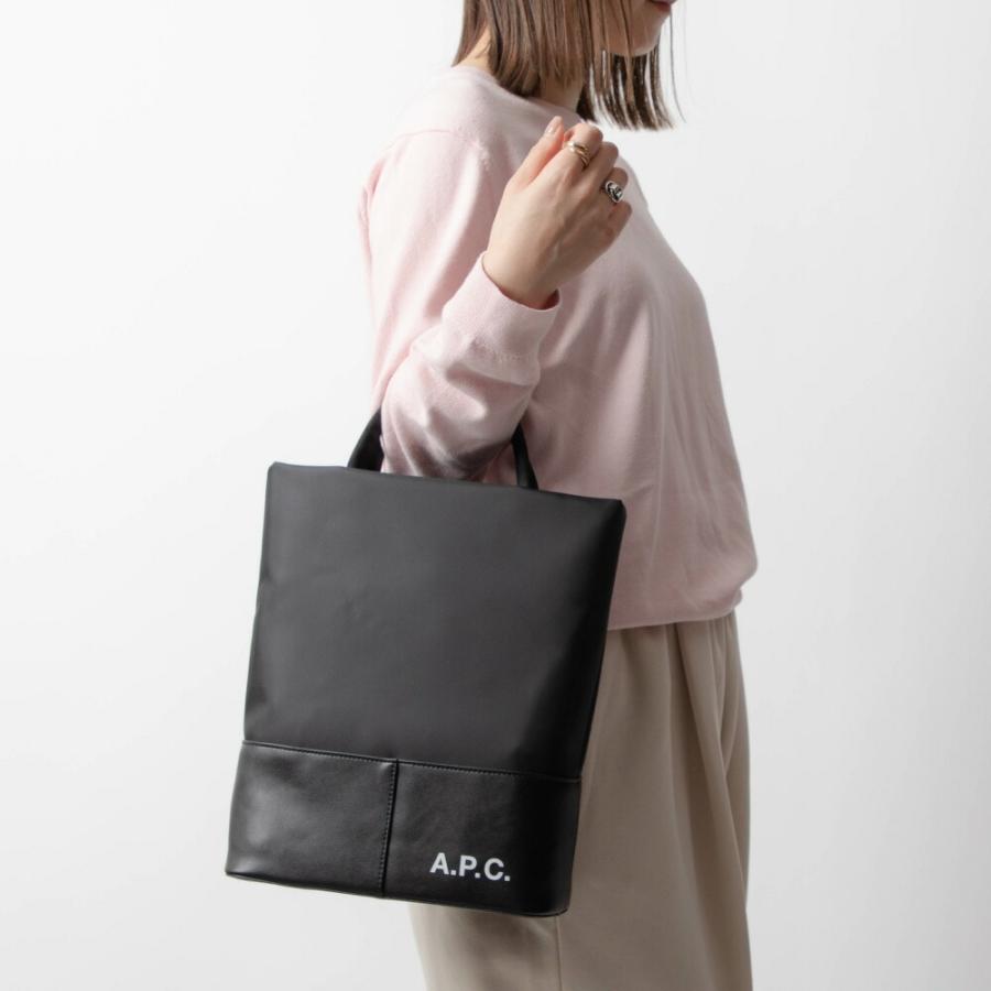 アーペーセー A.P.C PAADY H61658 トートバッグ レディース バック シンプル プレゼント お出かけ トート コットン ナイロン ギフト エコバッグ ブラック LZZ｜u-stream｜04