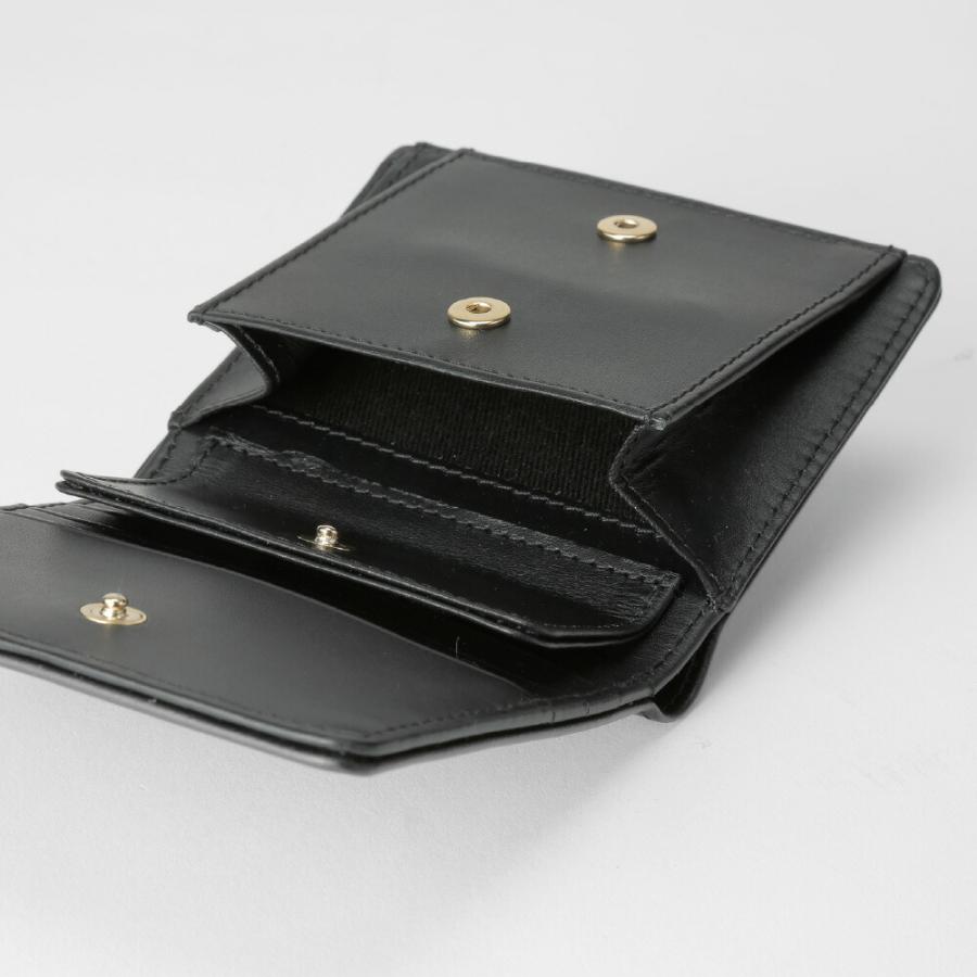 A.P.C. 折財布　ブラック　二つ折り　財布　アーペーセー　レザー　無地 A.P.C.（アーペーセー） 財布 二つ折り財布 ラウンドファスナー 小銭