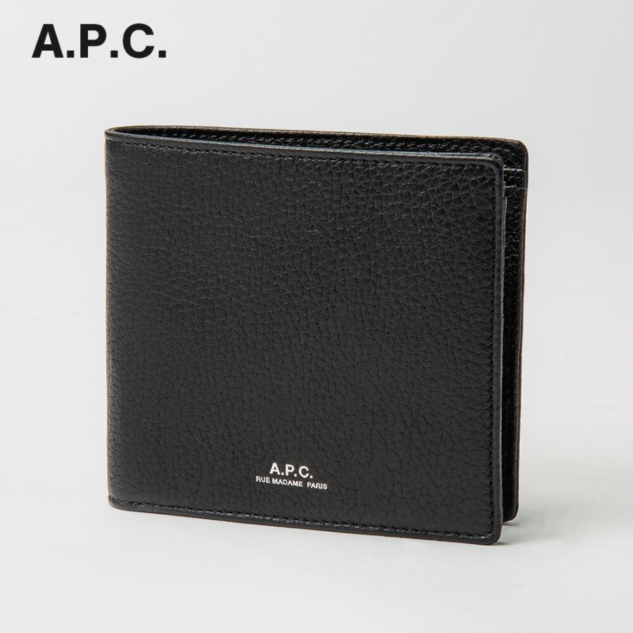 A.P.C. アーペーセー PXBLH-H63340 ウォレット 二つ折り 財布 A.P.C.（アーペーセー） A.P.C PXBLH H63340 二つ折り財布 メンズ