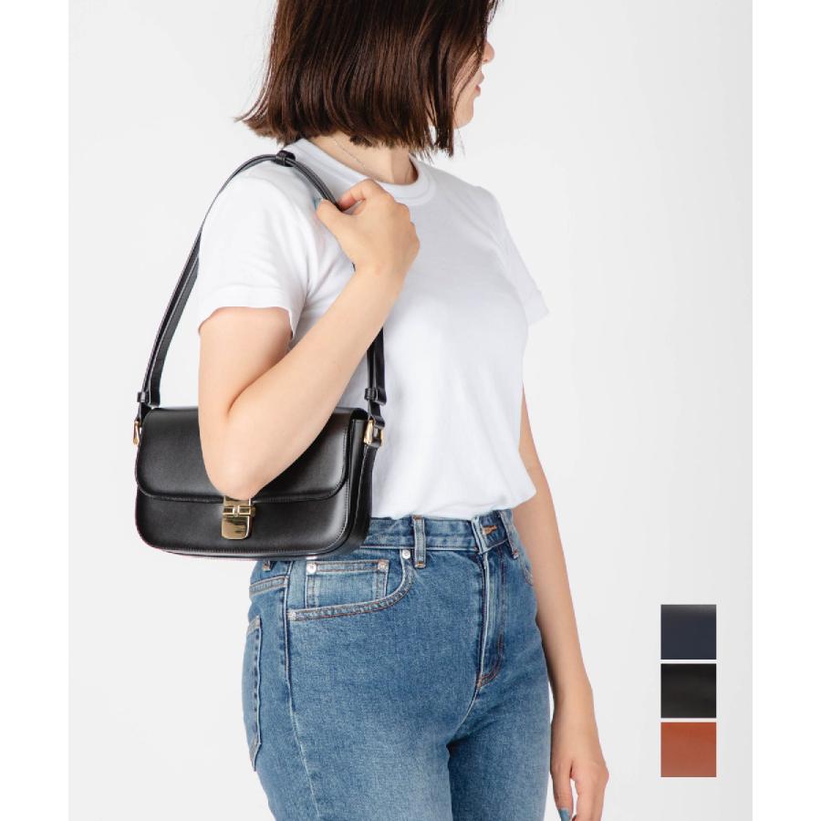 A.P.C.】アーペーセー グレース スモール ショルダーバッグ ネイビー-
