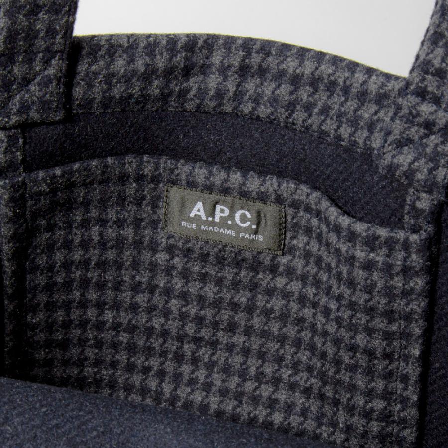 アーペーセー A.P.C トートバッグ WOAML M61442 メンズ レディース バック A4収納可 肩掛け ルートート LOU TOTE かばん 鞄 ショルダー ウール カジュアル｜u-stream｜10