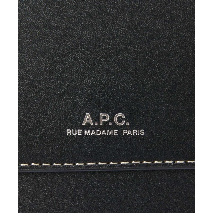 アーペーセー A.P.C. PXAWV M63507 ショルダーバッグ レディース バック スマホショルダー ネックポーチ フォンケース ブラック ブラウン 爆買の画像