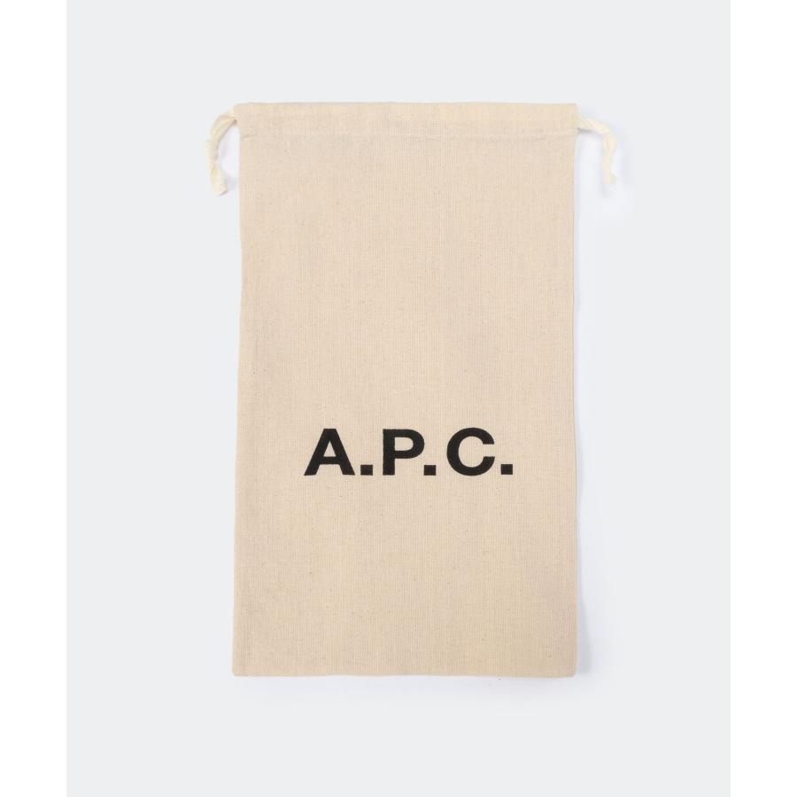 アーペーセー A.P.C. PXAWV H63521 ショルダーバッグ メンズ バッグ スマホショルダー ネックポーチ ロゴ フォンケース レザー ホルダー ストラップ ブラック｜u-stream｜13