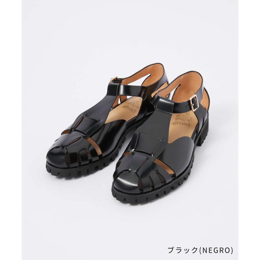アルテサノス　FLORENTIC グルカサンダル ARTESANOS(アルテサノス) - FLORENTIC(ガラスレザー)グルカ