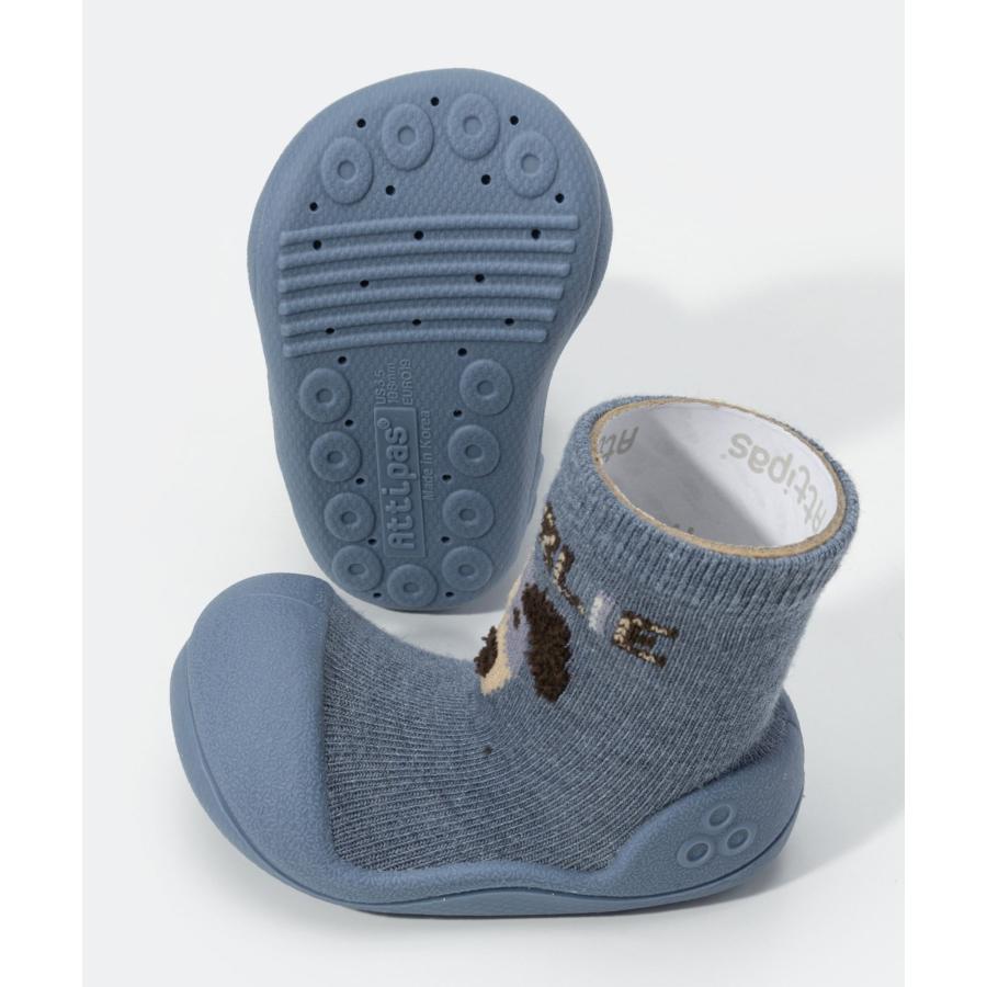 アティパス ATTIPAS CHARLIE ベビーシューズ キッズ ソックスシューズ チャーリー 出産祝い ファーストシューズ 靴 ルームシューズ ブルー 10.8〜13.5cm 爆買 | Attipas | 03