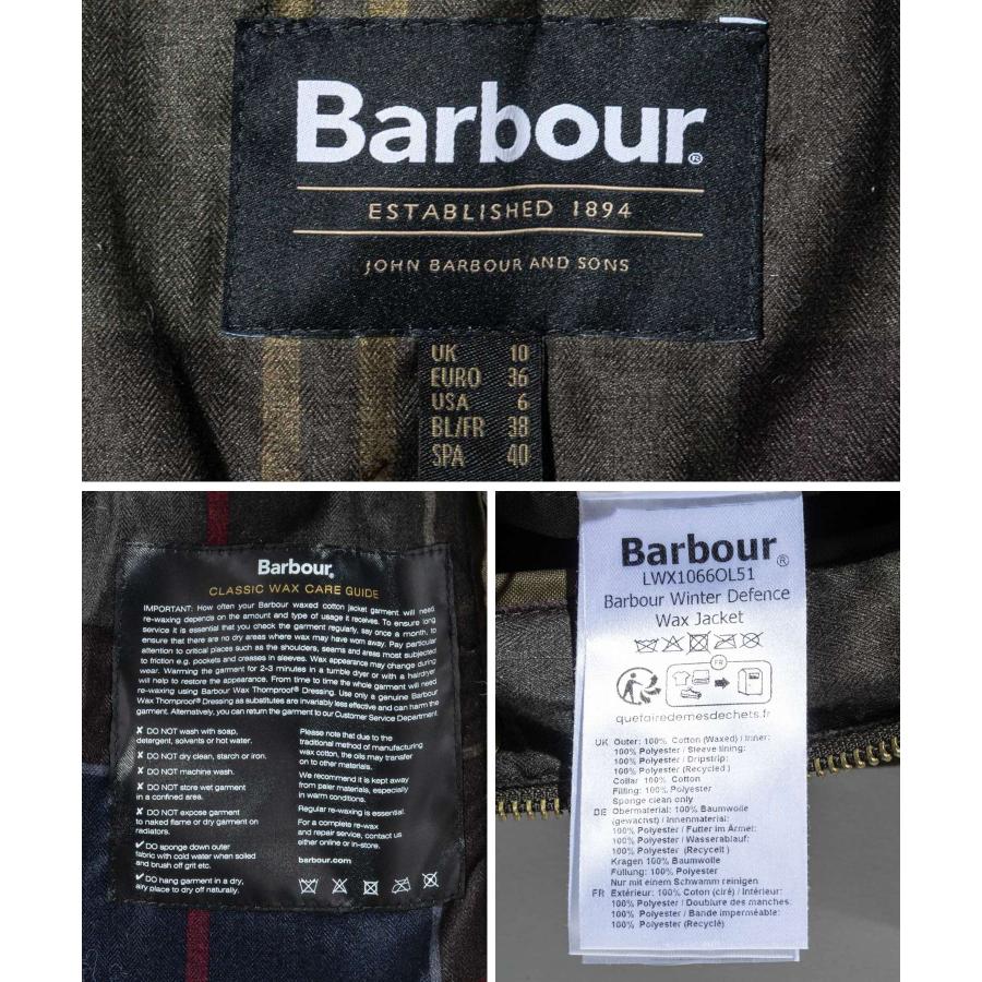 バブアー Barbour Winter Defence Waxed Jacket ウィンター ディフェンス ワックスジャケット LWX1066 ジャケット レディース アウター 爆買 | Barbour | 11