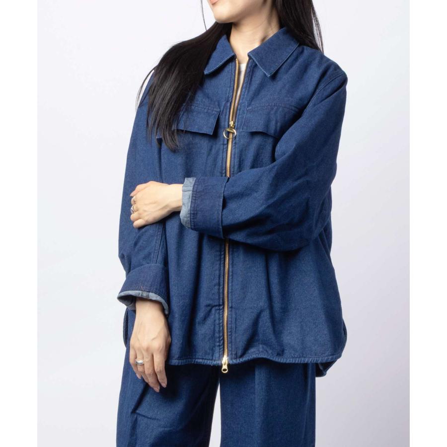バブアー Barbour ARLA DENIM OVERSHIRT アーラ デニム オーバーシャツ LOS0078 ジャケット レディース アウター リンス ウォッシュ | Barbour | 10