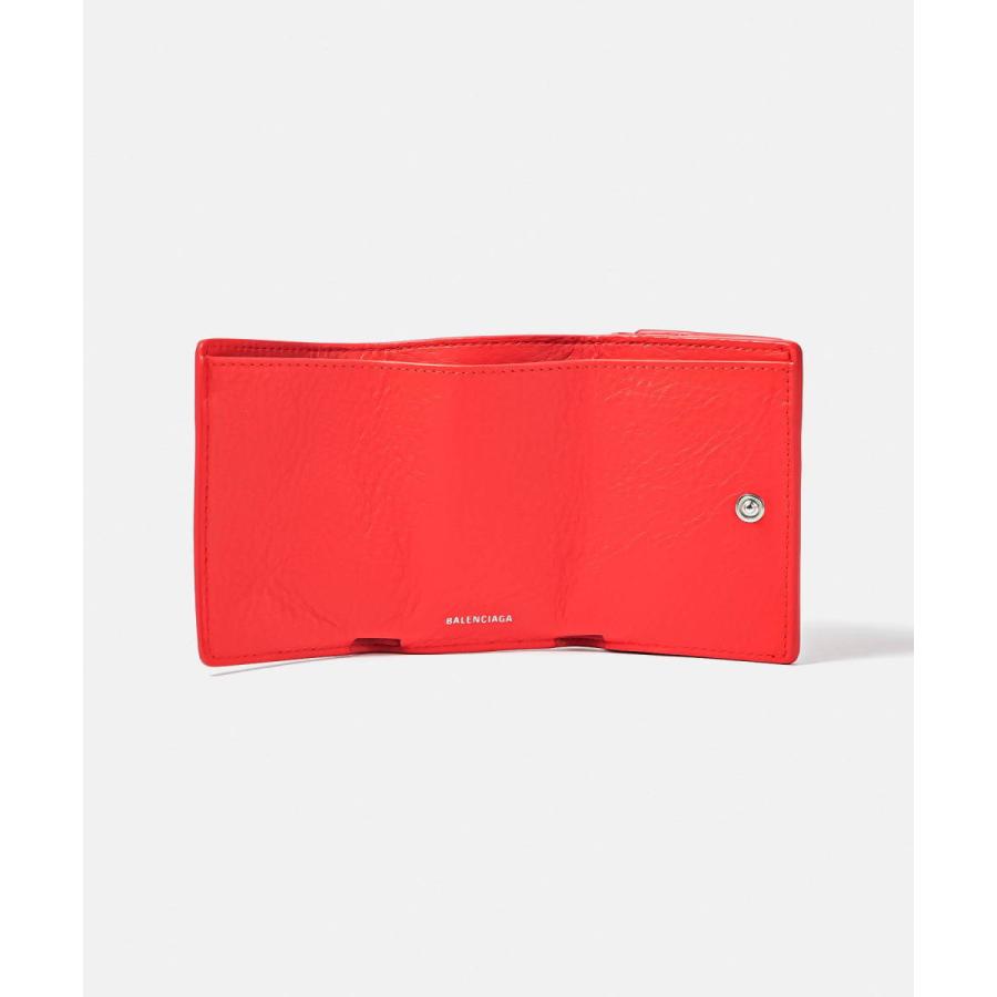AS7556 バレンシアガ　ミニ折り財布　レザー赤 BALENCIAGA バレンシアガ 財布 三つ折り 選べる14色 レター