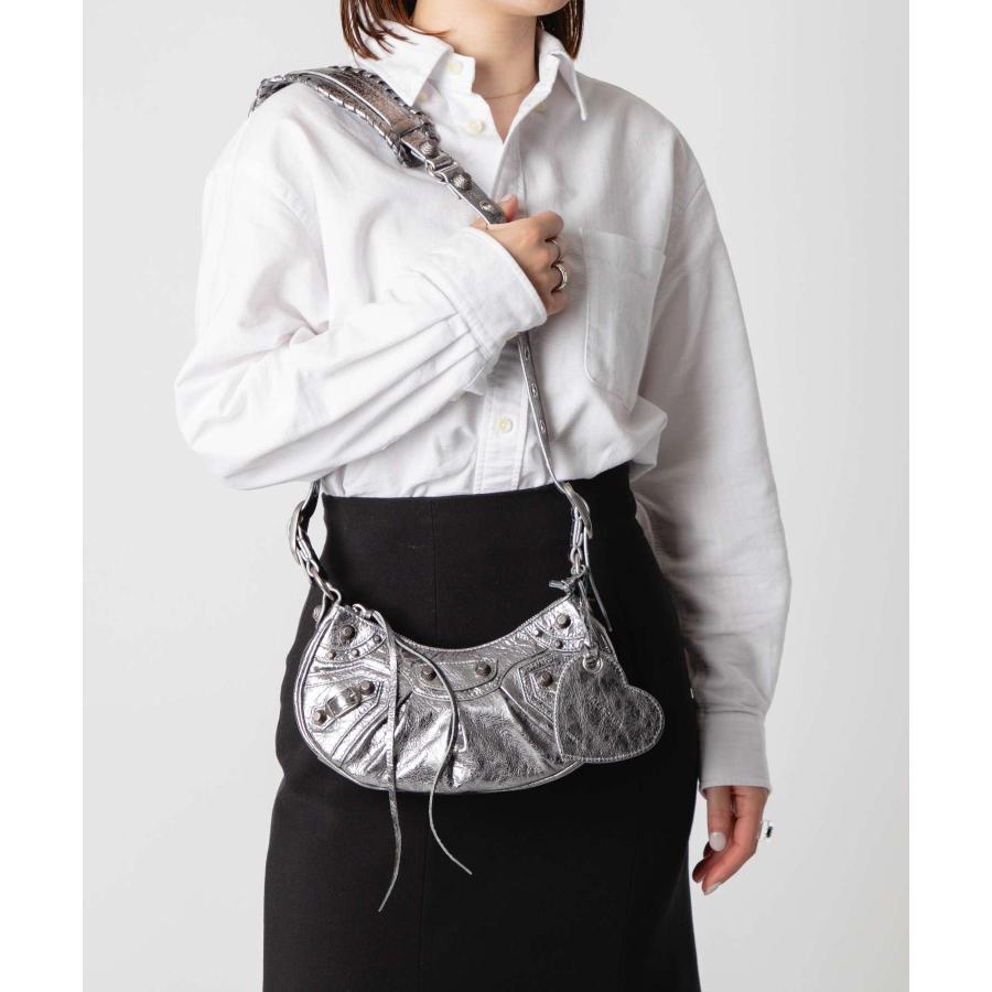 BALENCIAGA バレンシアガ LE CAGOLE XS SHOULDER BAG METALLIC