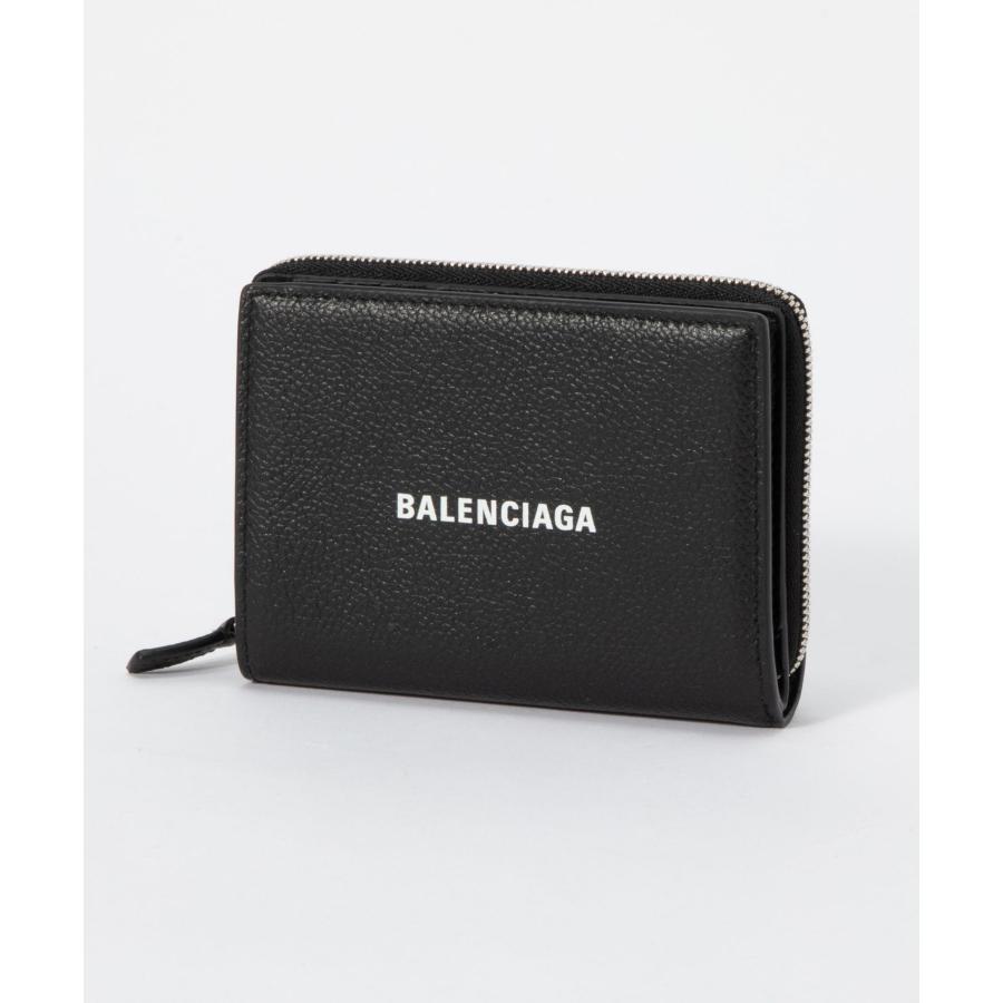 未使用✨BALENCIAGA バレンシアガ　ライセンス　レザー　折り財布　黒 BALENCIAGA バレンシアガ ミニ財布 三つ折り財布 小銭入れ有り