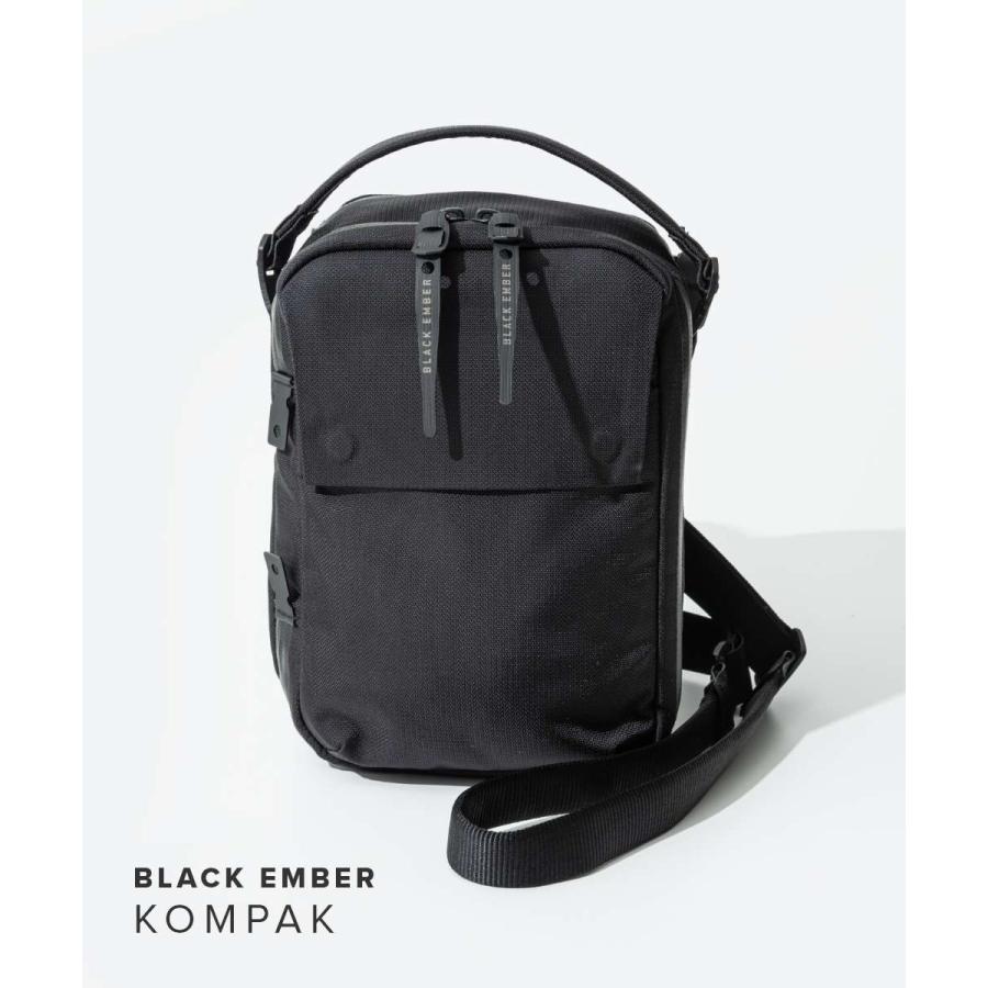 BLACK EMBER KOMPAKショルダーバッグ 黒 BLACK EMBER ブラックエンバー KOMPAK ショルダーバッグ メンズ
