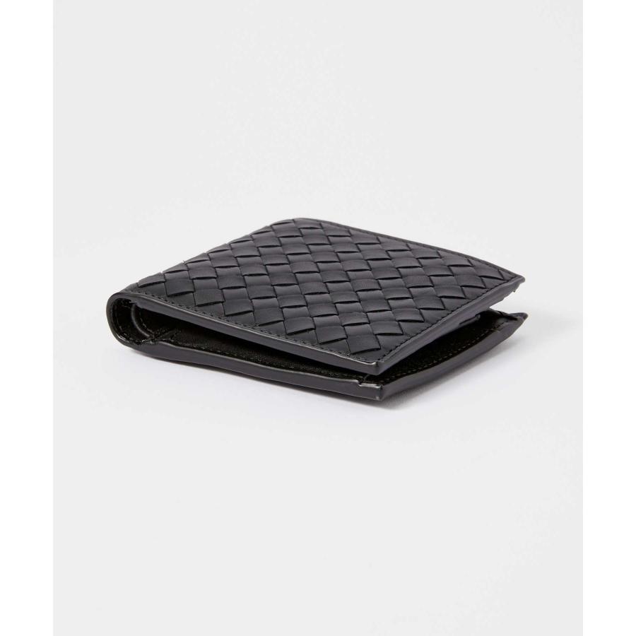 BOTTEGA VENETA ボッテガヴェネタ 二つ折り財布 イントレ 本革 黒 BOTTEGA VENETA（ボッテガ・ヴェネタ） BOTTEGA VENETA 193642 V4651