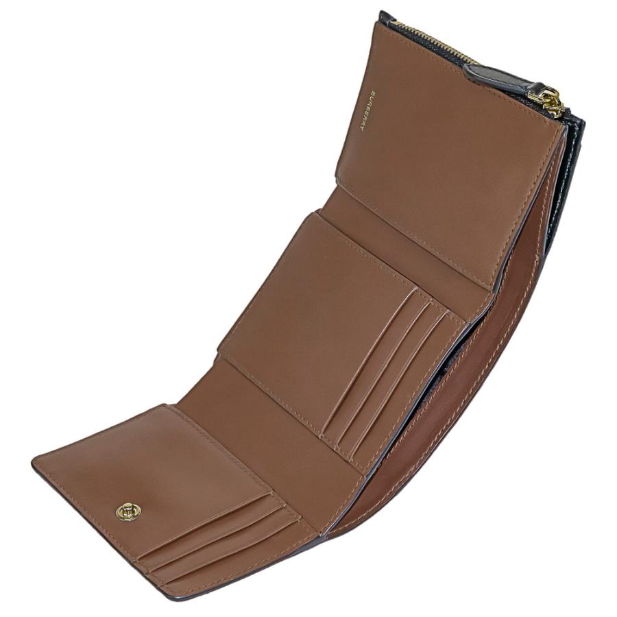 バーバリー Burberry 財布 帽子 ファッション小物 三つ折り財布 レディース 三つ折り財布 財布 ミニ Eキャンバス スモール フォールディング Eキャンバス プレゼント アイコンストライプ ウォレット レザー Bu U Stream