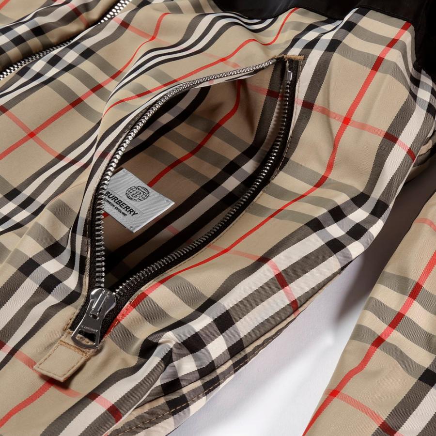 バーバリーズクラシック　フード付きナイロンジャケット　ノバチェック　ジップアップ BURBERRY バーバリー ジャケット メンズ フード付き ジップ