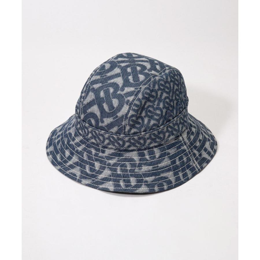 BURBERRY デニム バケットハット Check Denim Bucket Hat in Indigo - Men | Burberry® Official