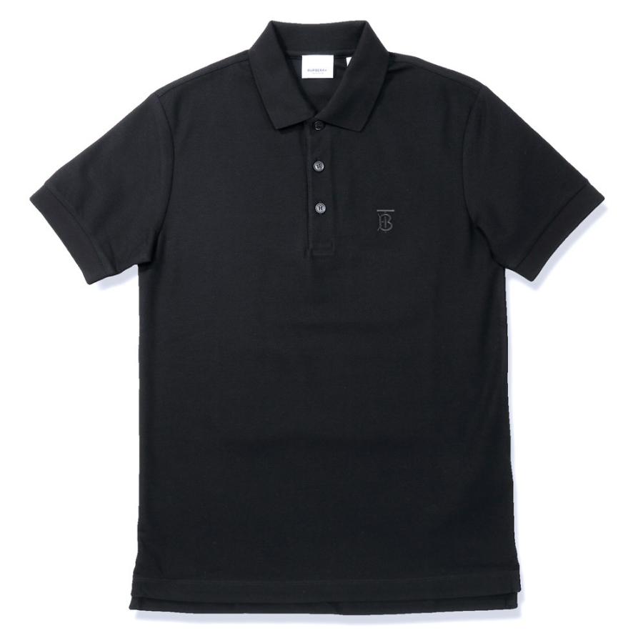 も*う様 【美品】BURBERRY ブラック ポロシャツ コットンピケ ポロシャツ (ブラック) | Burberry®公式サイト