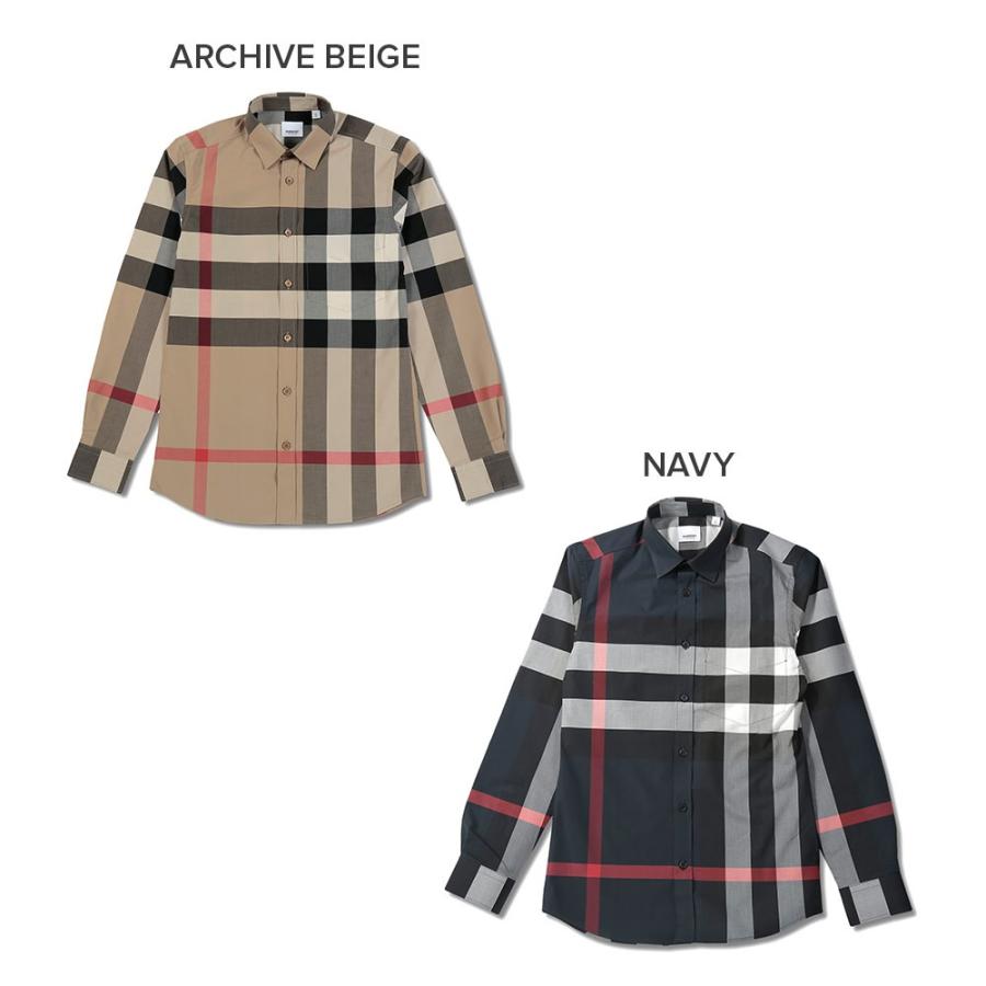 バーバリー シャツ メンズ チェックシャツ パッチワーク 8023787 8025615 BURBERRY トップス｜u-stream｜02