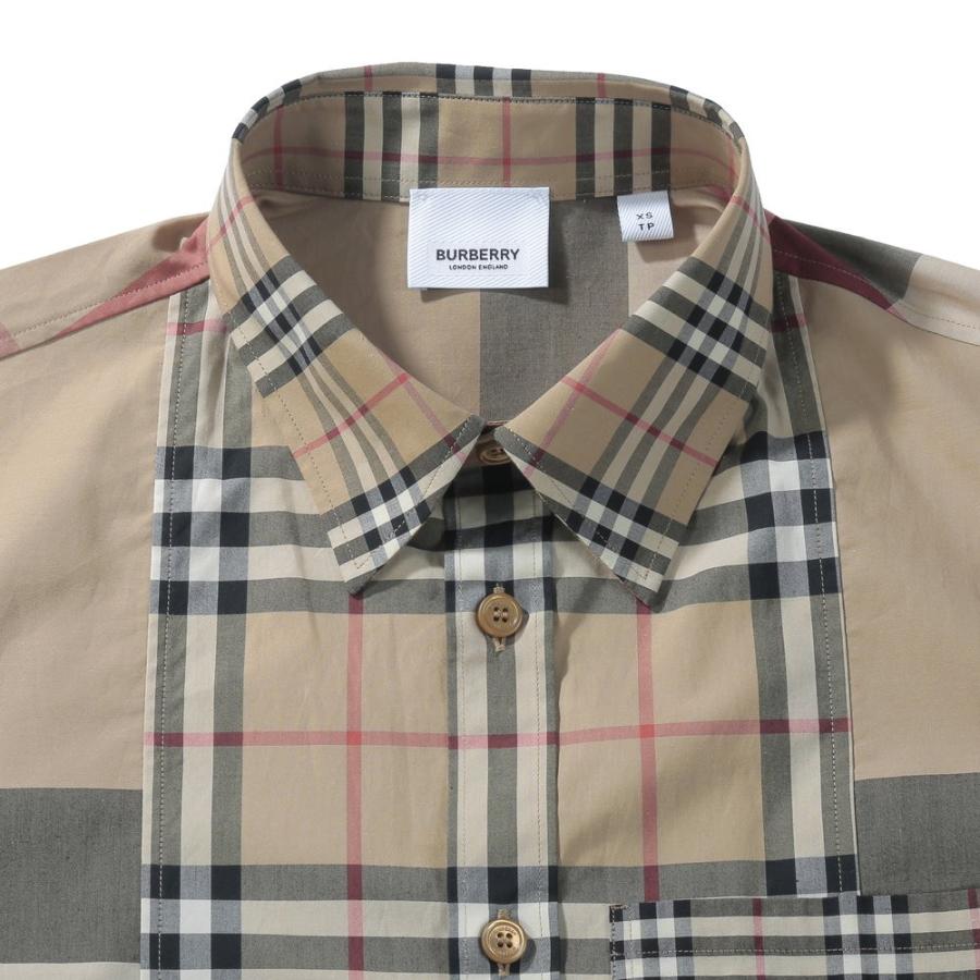 バーバリー シャツ メンズ チェックシャツ パッチワーク 8023787 8025615 BURBERRY トップス｜u-stream｜05