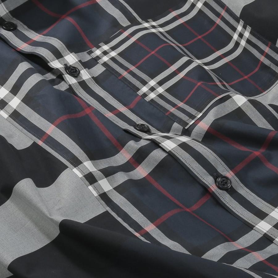 バーバリー シャツ メンズ チェックシャツ パッチワーク 8023787 8025615 BURBERRY トップス｜u-stream｜10