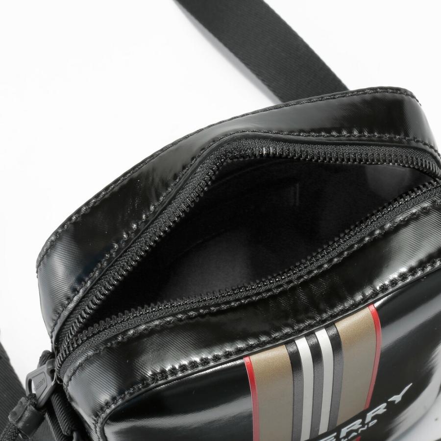 Burberryブラック ストライプ ボディバッグ お値下げ☆ BURBERRYバーバリー モノグラムストライプ ボディ