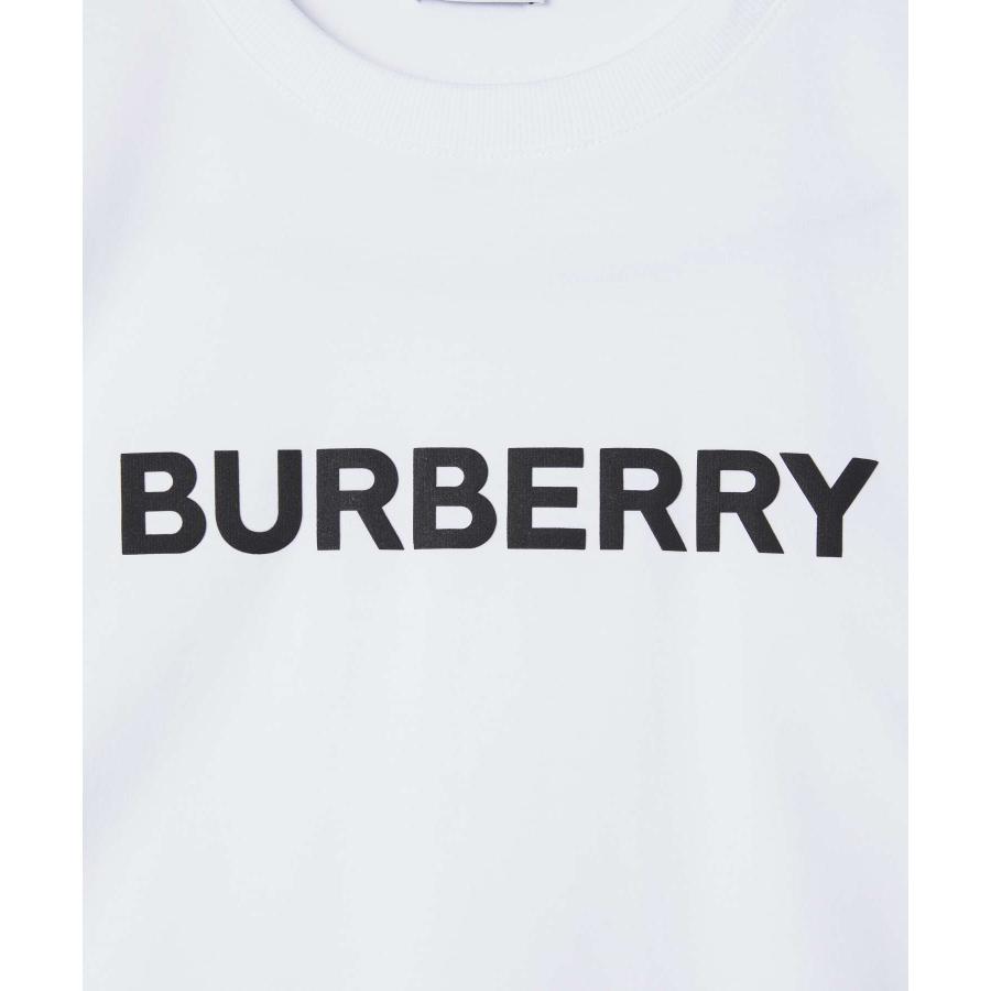 【美品】BURBERRY(バーバリー) ホワイト Tシャツ Sサイズ　ロゴ　人気 BURBERRY バーバリー Tシャツ ロゴプリント コットン オーバー