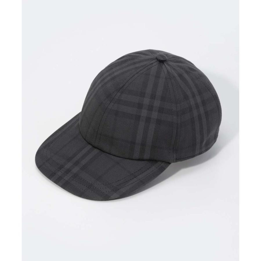 BURBERRY 子供用キャップ 黒 アイコンストライプ Mサイズ 未使用級