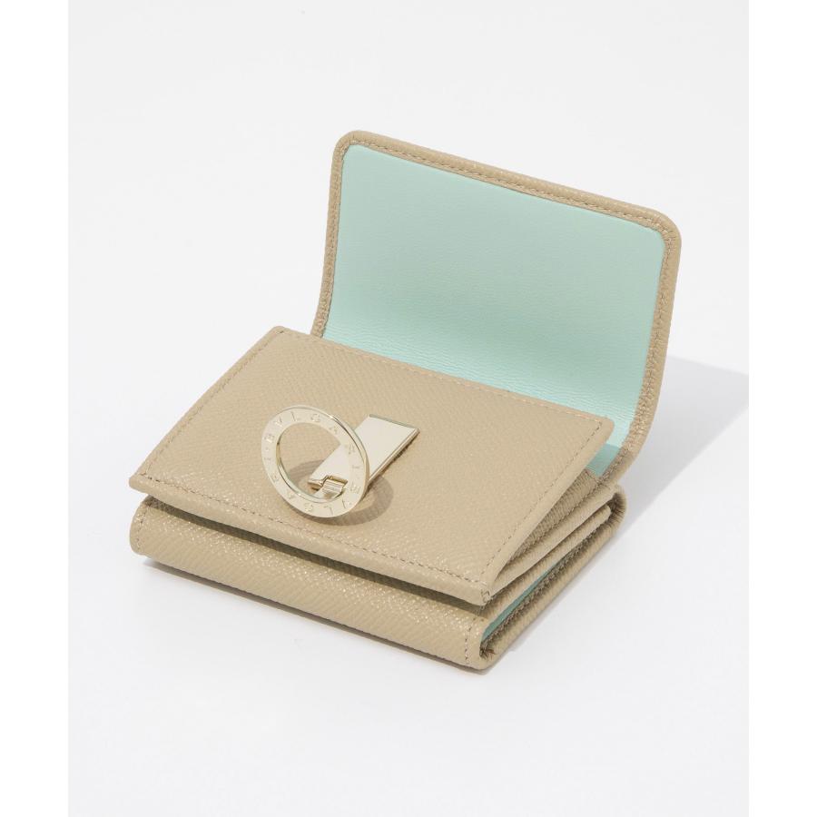 BVLGARI アイボリー 三つ折り財布 BVLGARI ブルガリ 293706 三つ折り財布 Wallets Continental
