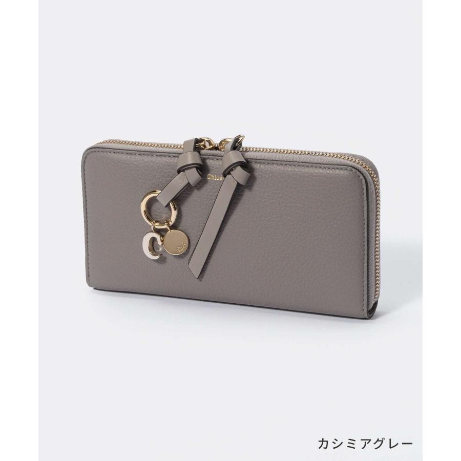 クロエ Chloe CHC21WP941F57 長財布 ALPHABET レディース 財布 ロングウォレット アルファベット レザー 本革 ALPHABET ZIP AROUND WALLET カシミアグレー｜u-stream｜02