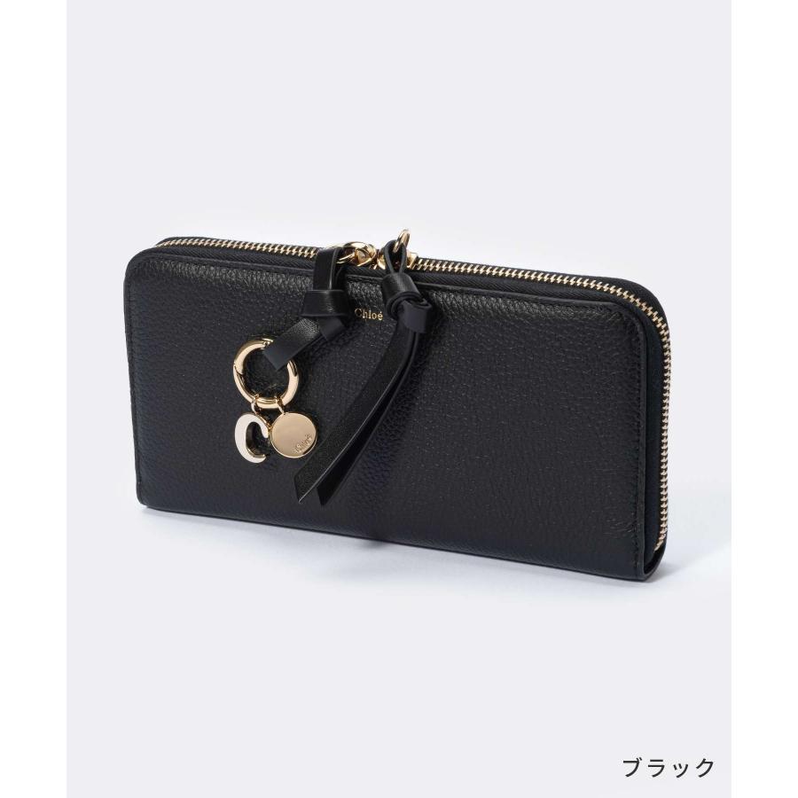 クロエ Chloe CHC21WP941F57 長財布 ALPHABET レディース 財布 ロングウォレット アルファベット レザー 本革 ALPHABET ZIP AROUND WALLET カシミアグレー｜u-stream｜03