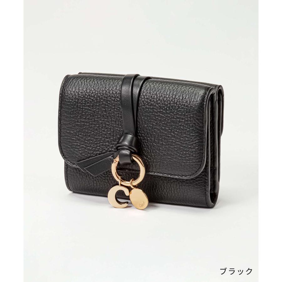 Chloe クロエ CHC21WP945F57 三つ折り財布 ALPHABET レディース