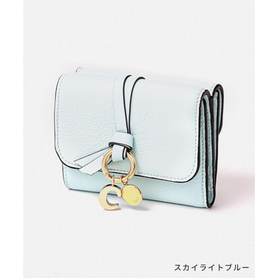 クロエ Chloe CHC21WP945F57 三つ折り財布 ALPHABET レディース 財布 本革 ミニ財布 アルファベット レザー 小銭入れ コンパクトウォレット SMALL TRIFOLD｜u-stream｜16